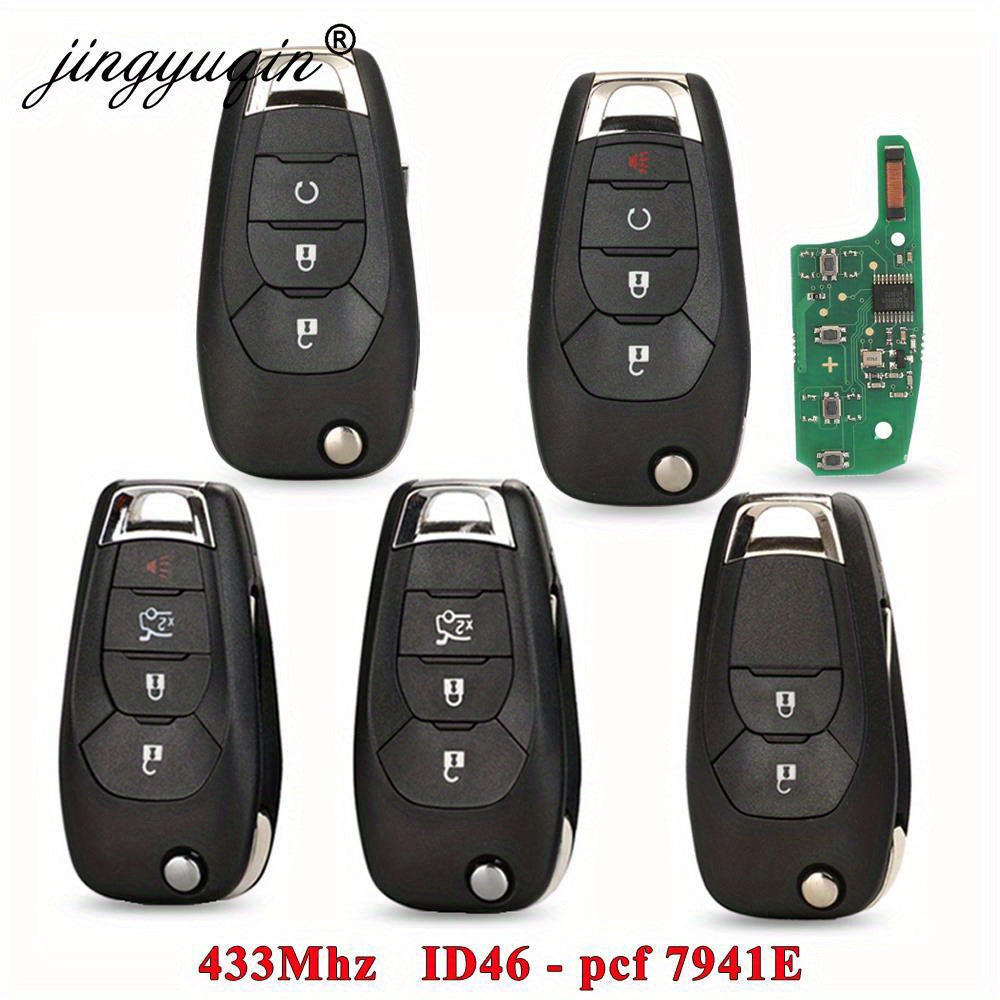 Car Remote Fob Black Ergonomic Design for Keyless Entry, Alarm, Start