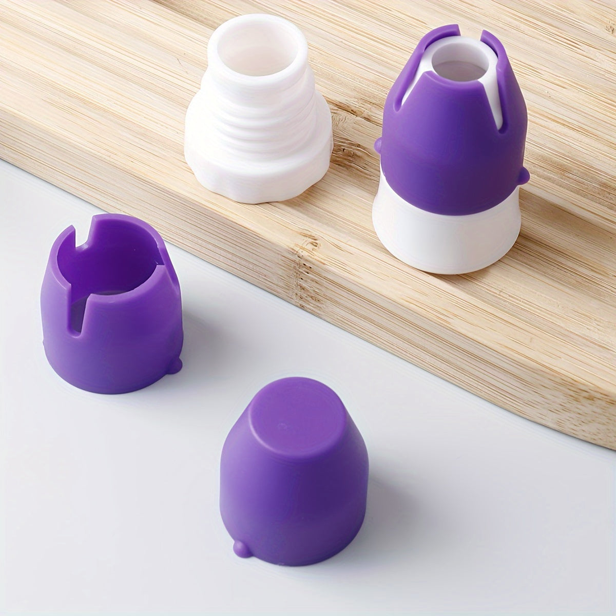 Set of 4 Multi-Functional Piping Nozzles for Cake Decorating and Cookies