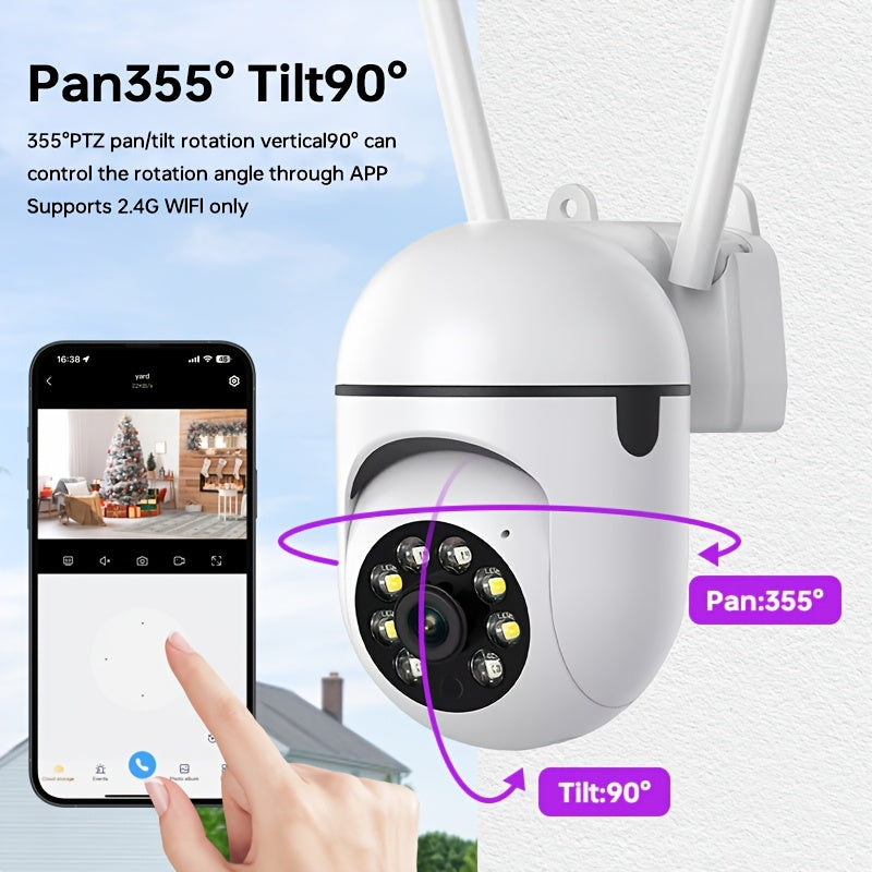 Ulanmagan xavfsizlik kamerası 3MP HD Pan-Tilt ichki kechqurun ko'rish ikki tomonlama audio