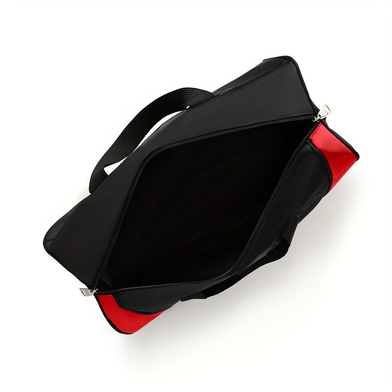 Черная нейлоновая сумка-тоут с регулируемым плечевым ремнем для спорта, путешествий, тренажерного зала, йоги