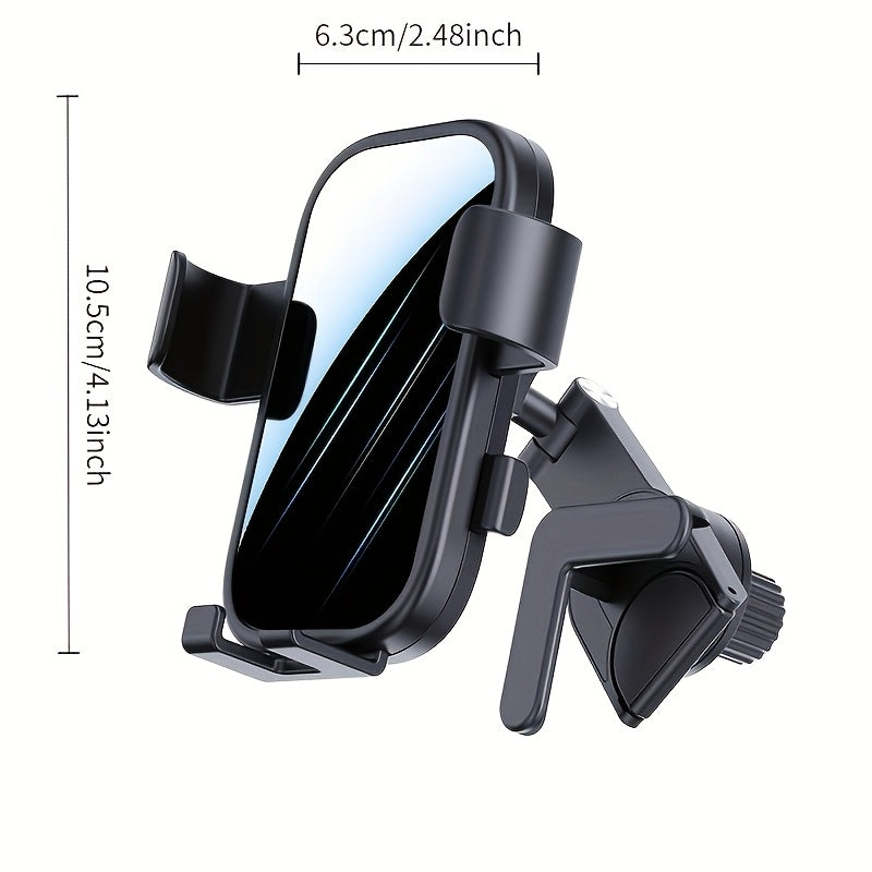Rotatable Car Phone Holder Mount for Dashboard, PC Material, Adjustable Car Accessory