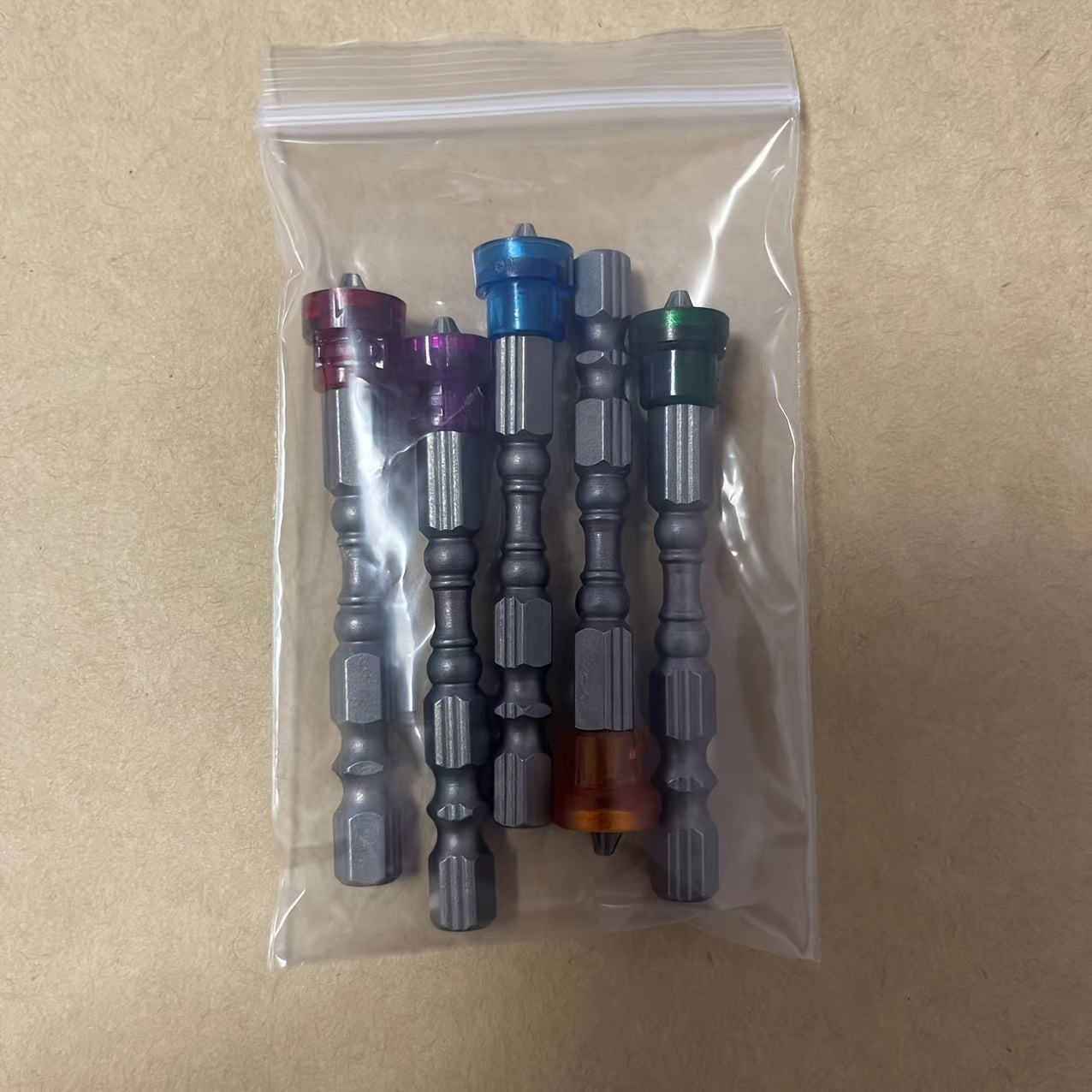 Juego de 5 piezas de brocas magnéticas de acero aleado S2, Phillips 2, vástago hexagonal, 65mm