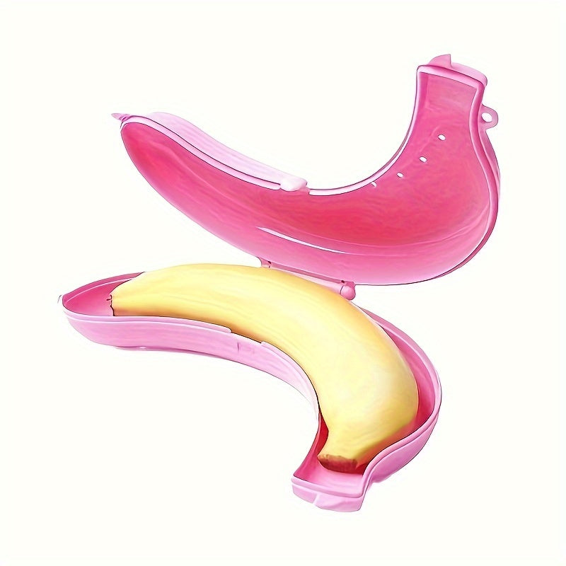 Estuche protector de plástico para plátanos, a prueba de golpes, para escuela y viajes