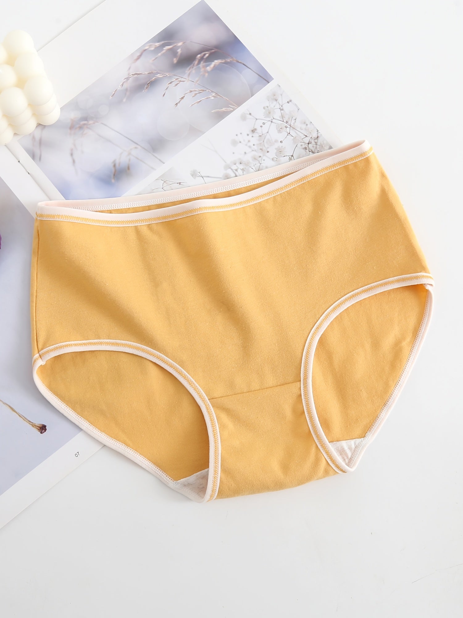 Women's Comfort Briefs 5-Pack Pastel Colors Stretchy Waistband