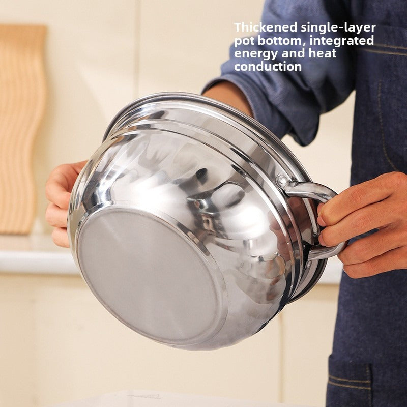 10 dona zanglamas po'latdan yasalgan oshxona idishlari to'plami, qopqoq va qoshiq bilan kuchli oshpazlik qozonlari va skovorodkalari, uyda pishirish uchun ko'p maqsadli sovg'a g'oyasi