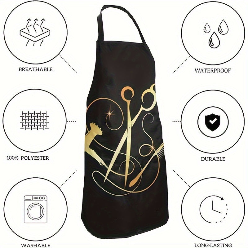 Waterproof Haircut Apron Set for Salon Professionals Polyester Easy to Clean All Hairstyles
