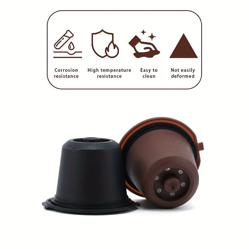 Three-Piece Reusable Coffee Capsule Shells for Nespresso with Filters