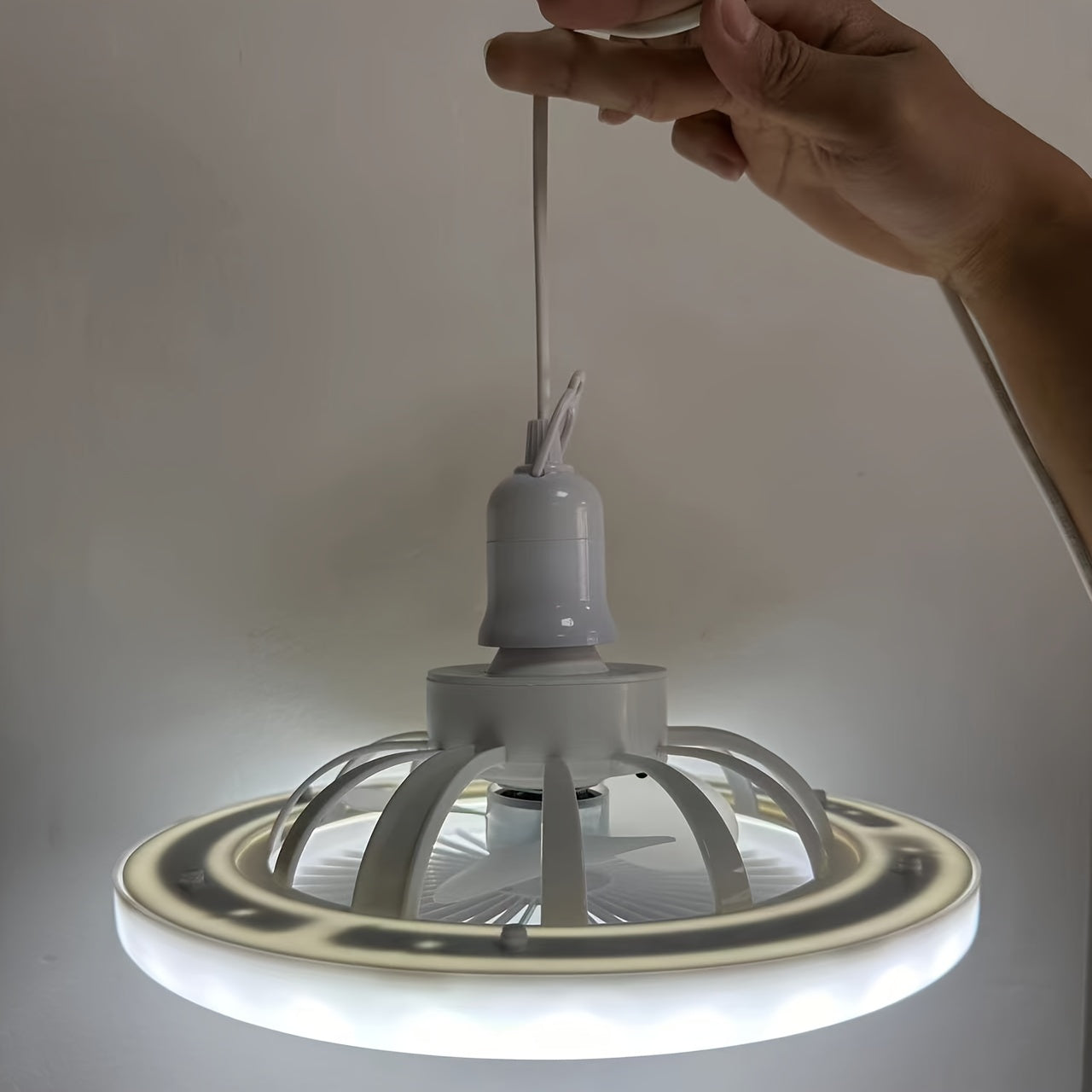 30W LED Ceiling Fan with Remote Control and Adjustable Light for Indoor Rooms