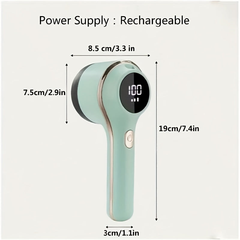 Electric Fabric Shaver for Removing Lint and Hair Rechargeable USB with 3 Modes and 6 Blades
