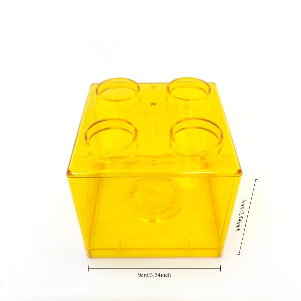 Uyda tanga tejash uchun shaffof plastmassa tanga banki