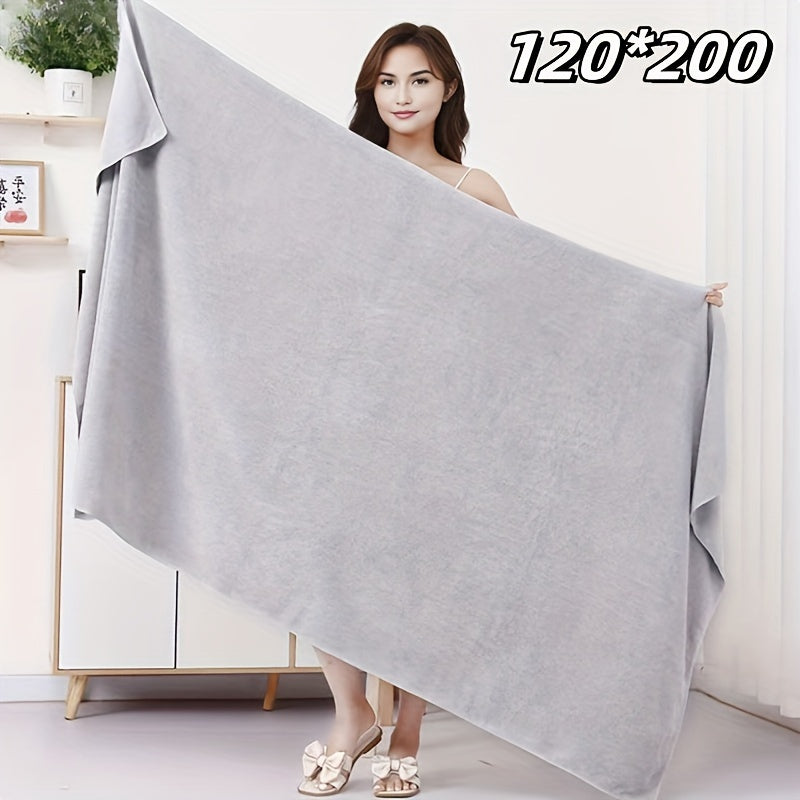 Gran toalla de baño de nylon y poliéster de secado rápido 119x200cm, suave y a rayas, moderna