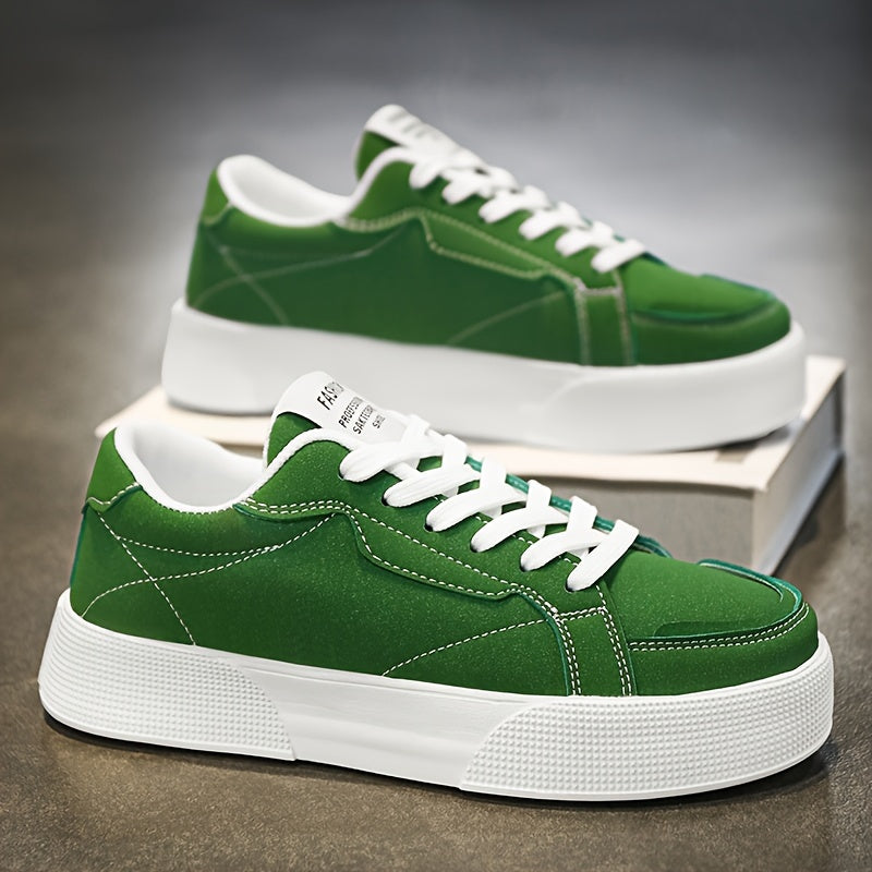 Erkaklar uchun qora va oq pastki qismlari bog'ichli, tasodifiy sport poyabzallari, tasodifiy, yugurish va har kuni kiyish uchun mos kauchuk taglik bilan.