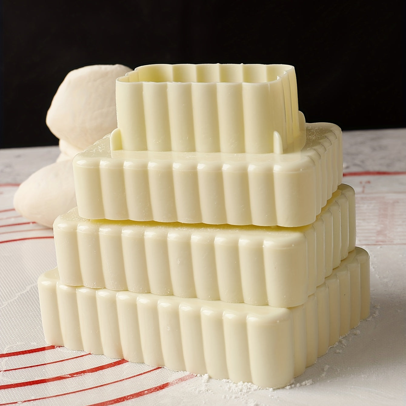 Set of 3 Versatile Cookie Cutters and Candy Molds for Baking and Decorating