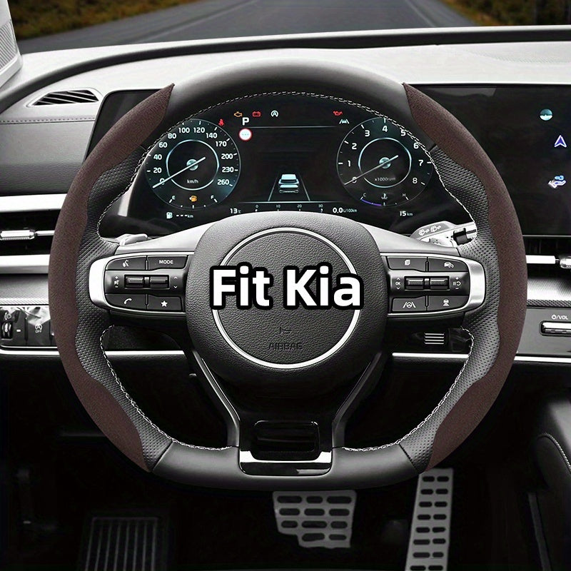 Universal Winter Fleece Non-Slip Steering Wheel Cover for All-Season Use