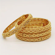 Ayollar uchun to'rtlik to'plam 24K oltin bilan qoplangan bangil bangle taqinchoqlari, O'rta Sharq va Afrika uslubidagi zargarlik buyumlari