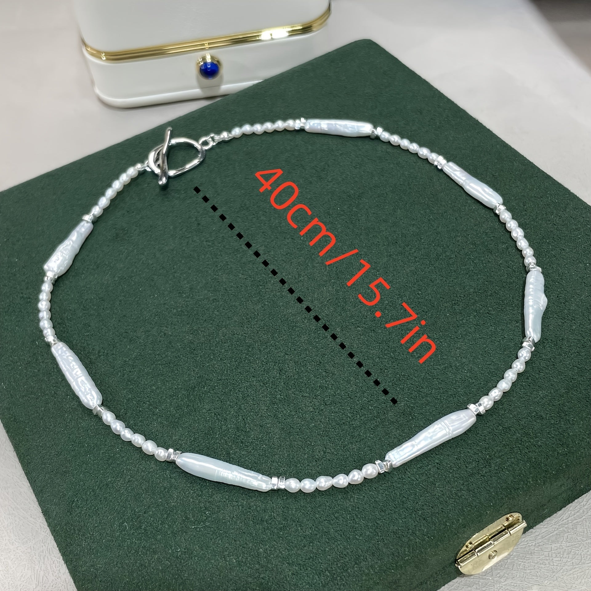 Barokko Marvarid Zanjiri Bir Necha Usulda - Tabiiy Toshdan Yasalgan, Iyul Tug'ilgan Kunlari Uchun Mukammal, Partiyalar va Festivalga Mos - Xotin, Qiz, Do'stlar yoki Oila Uchun 14 Fevral, Tug'ilgan Kunlar, Rojdestvo yoki Yubileylar Uchun O'ylangan Hediya