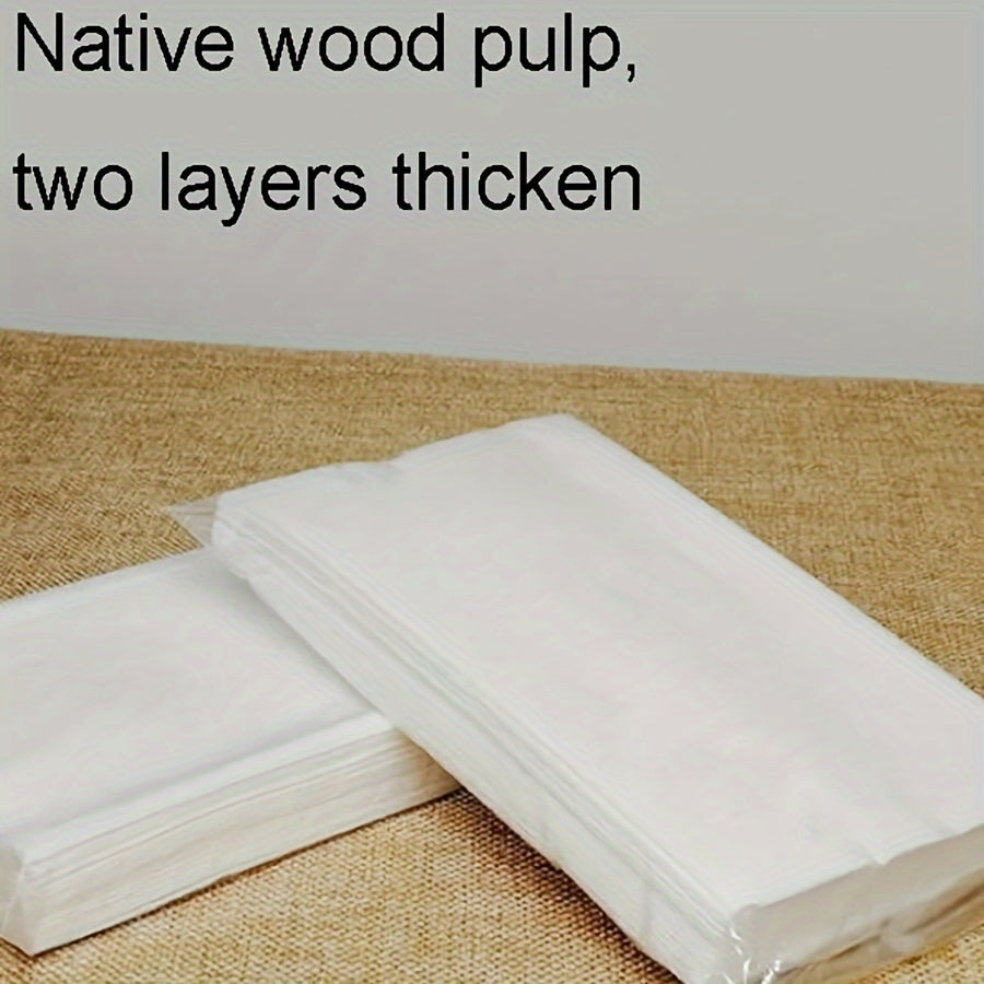 4pcs White Car Tissue Refills 30 Sheets 2-Ply Pulp for Vehicle Home Office