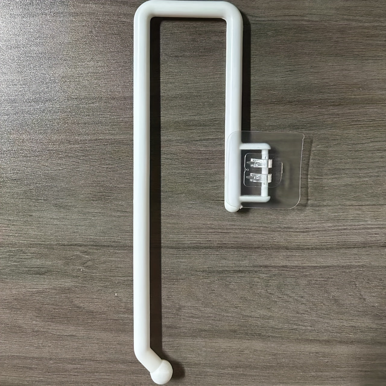 Wall-Mounted Gray Paper Towel Holder No-Drill Traceless Kitchen Bathroom Organizer