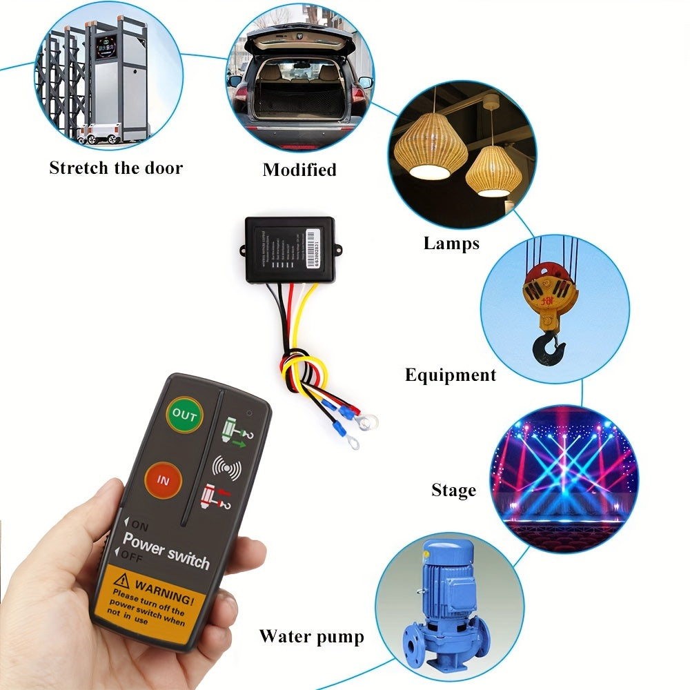 Wireless Remote Control Kit for 9V-30V Winch for ATV Blue Black