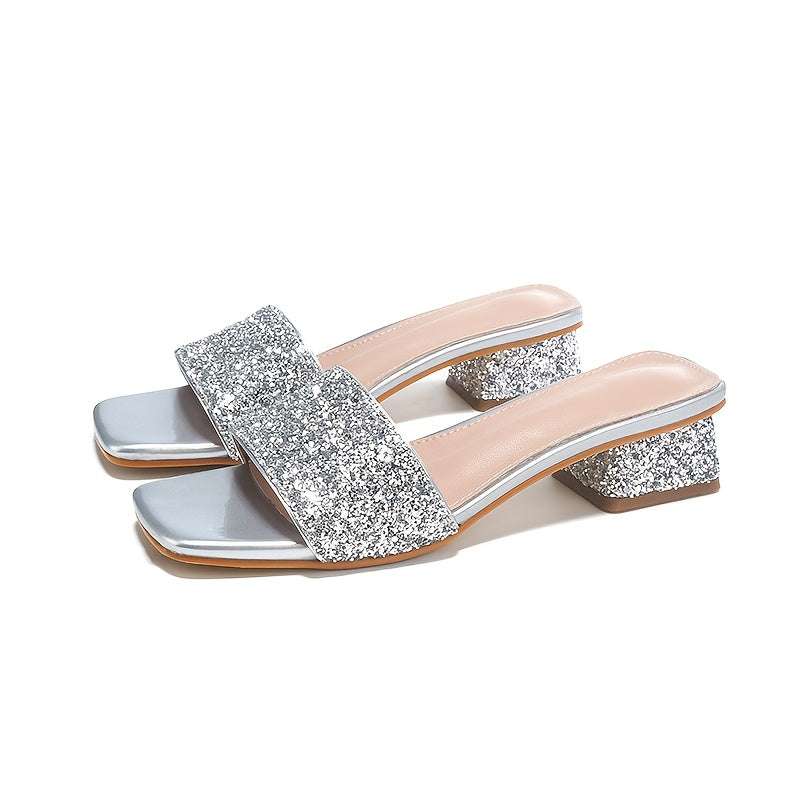 Ayollar uchun ochiq barmoqli slaydlar tashqi tekis sandalilar PU qalin poyabzal yozgi poyabzal