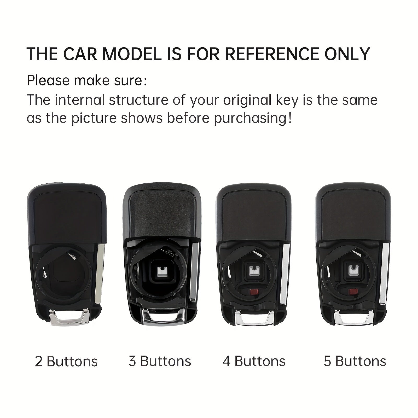 Premium Car Key Fob Case Shell 2/3 Buttons for Opel Vauxhall Astra Corsa