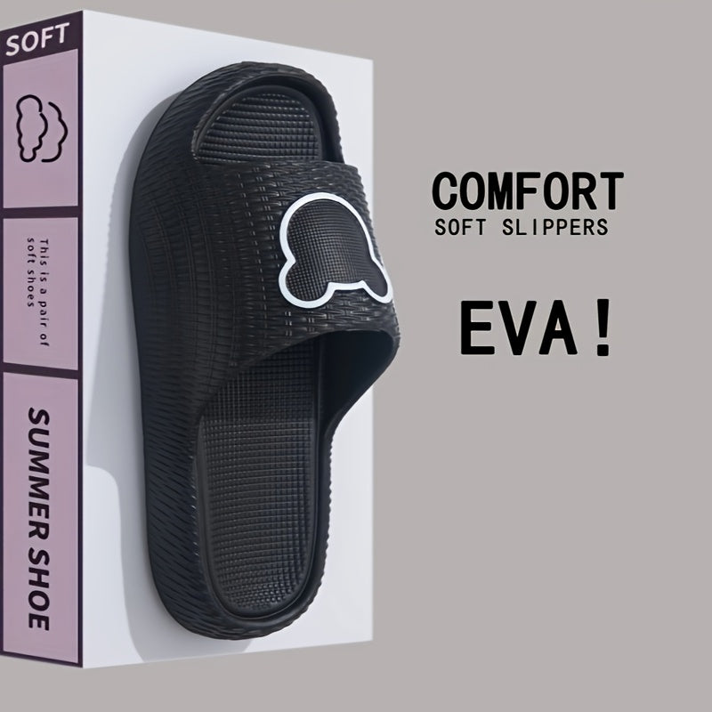 Women’s Cartoon Bear EVA Slides Non-Slip Thick Sole Indoor Outdoor Flip Flops
