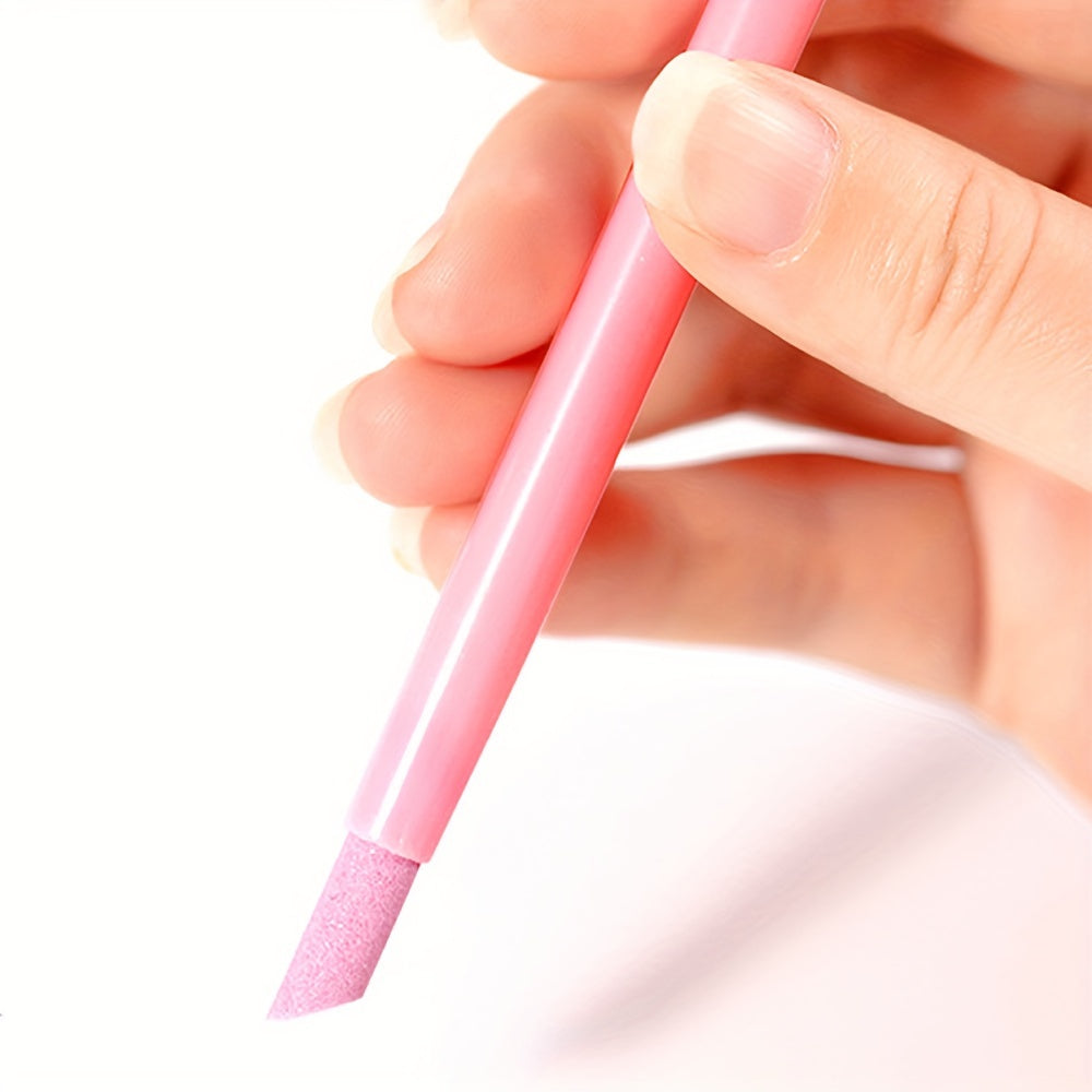 Unisex Quartz Stone Nail Care Tool for Cuticle Removal, Gentle, Portable