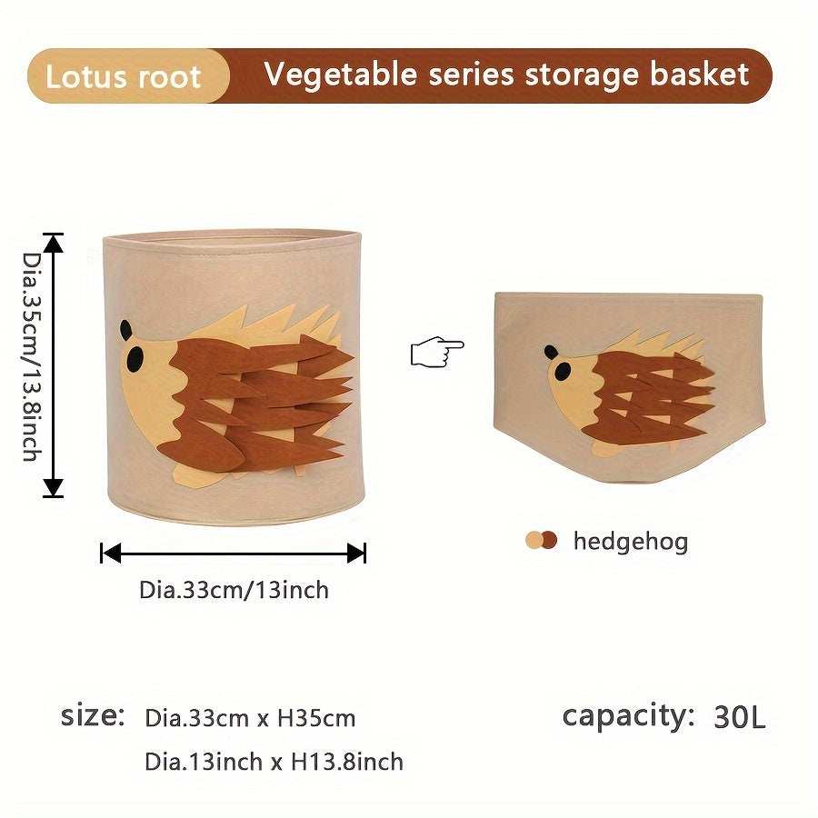 Cartoon Animal Laundry Hamper Large Foldable Storage Bin for Kids Toys and Nursery Clothes