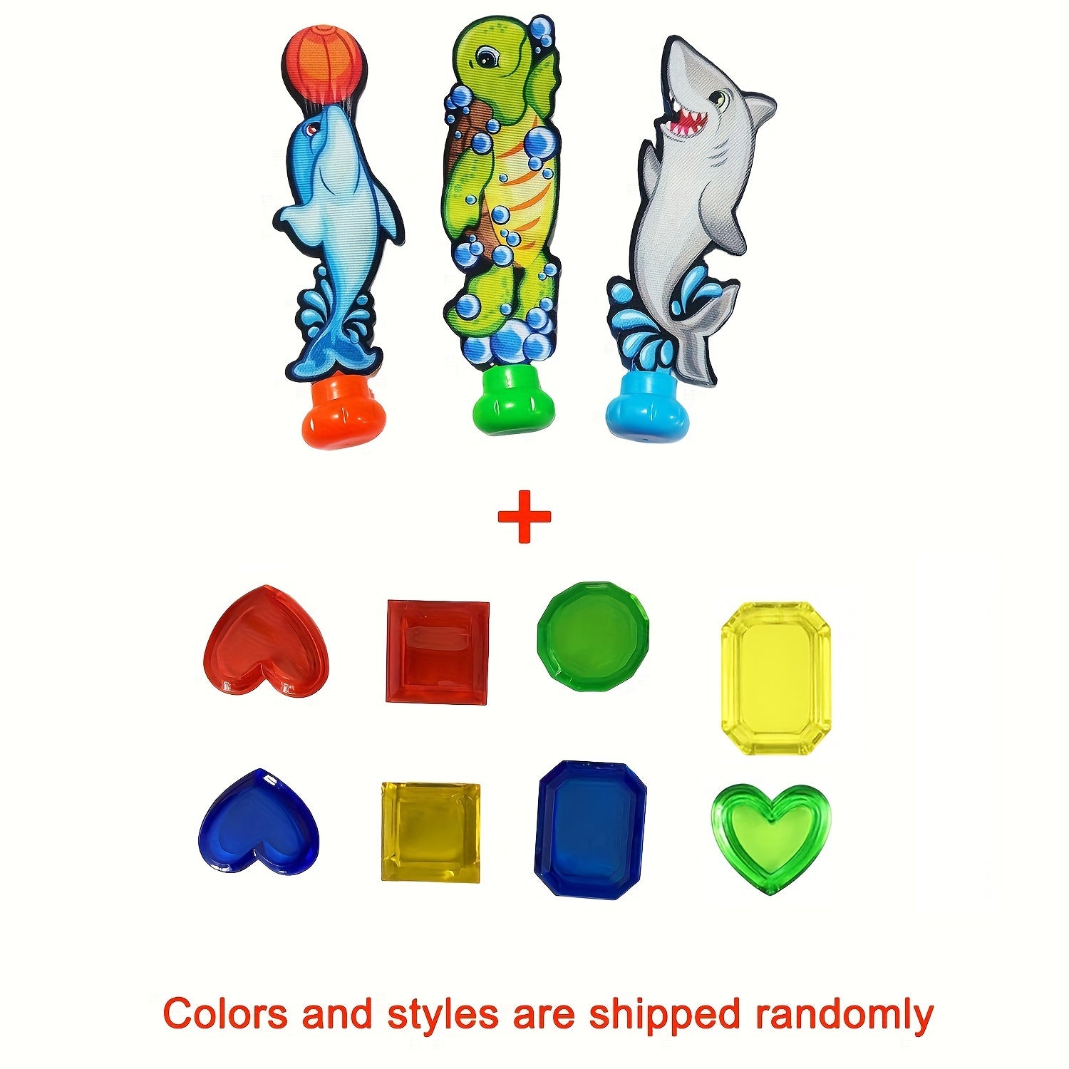 Children's Pool Toy Set with Underwater Swim Games PVC Beach Dive Sticks Rings and Treasure Toys