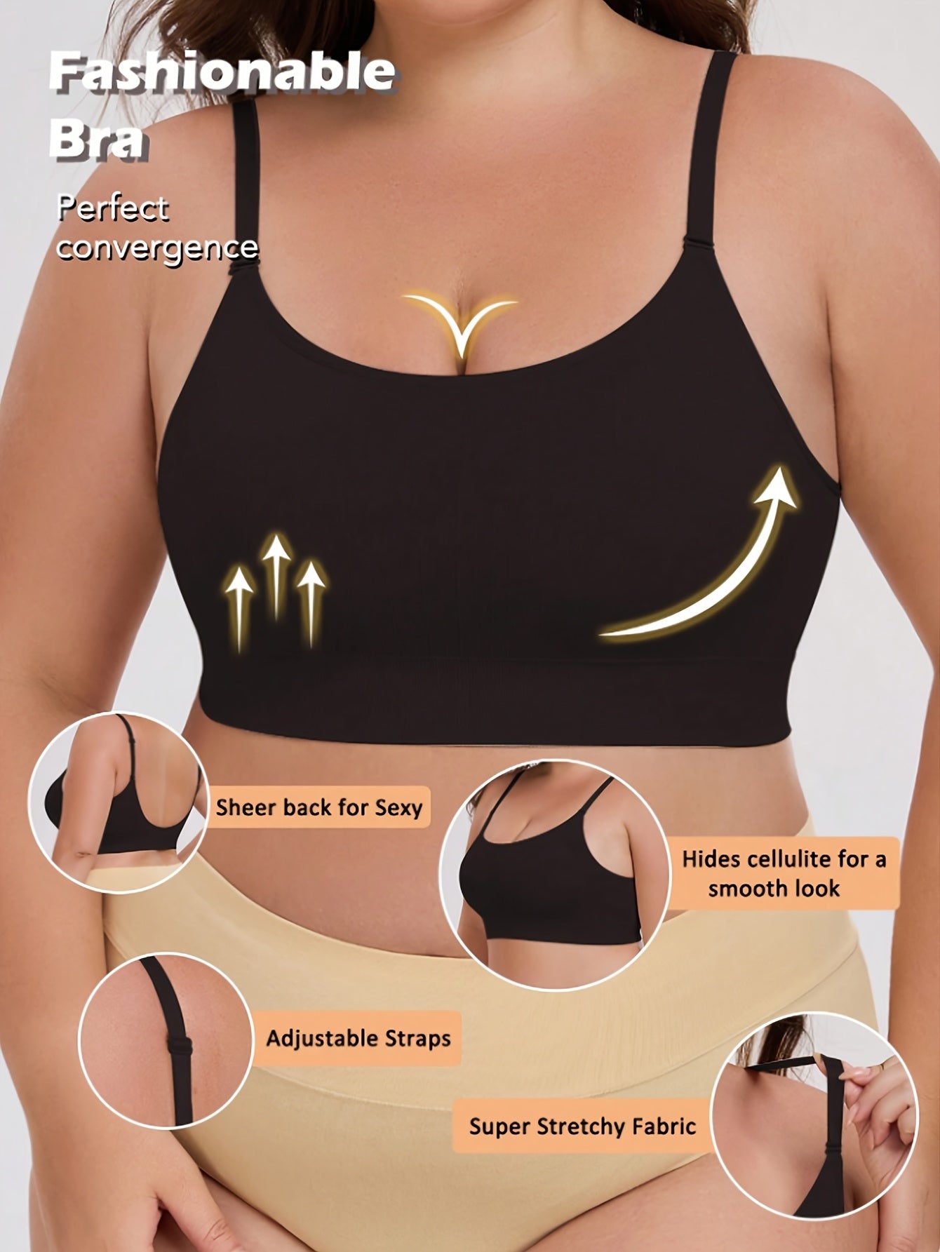 Women's Breathable Nylon Sports Bra for Running and Training