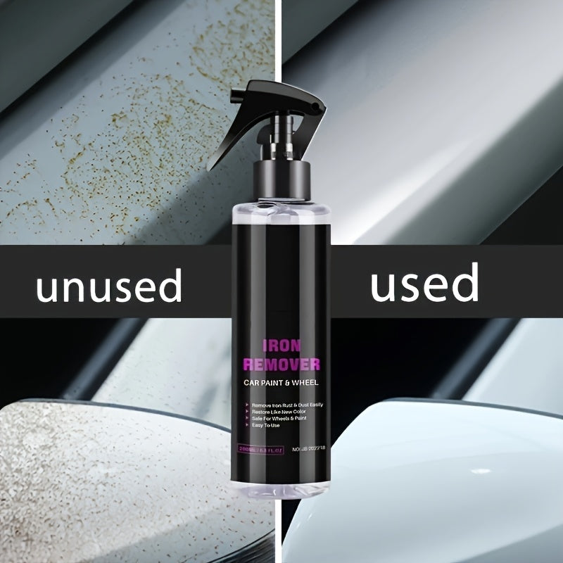Car Wheel Iron Remover Spray 50ml for Rust and Metal Dust Removal on Brake Rims