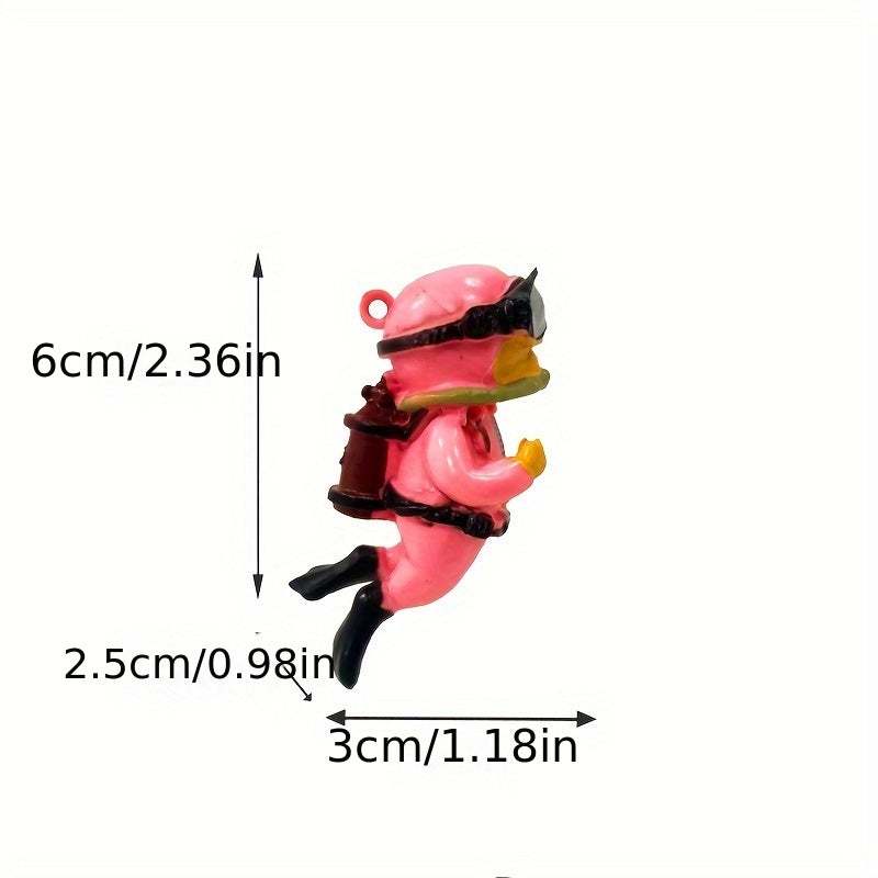 Mini PVC Aquatic Diver Figurine for Aquarium Decor Fish Tank Accessory