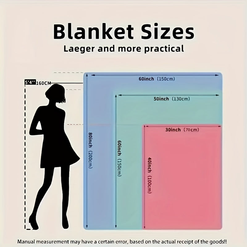 Geometric Patterned Flannel Throw Blanket with Cat Design Machine Washable Stain-Resistant All-Season Soft