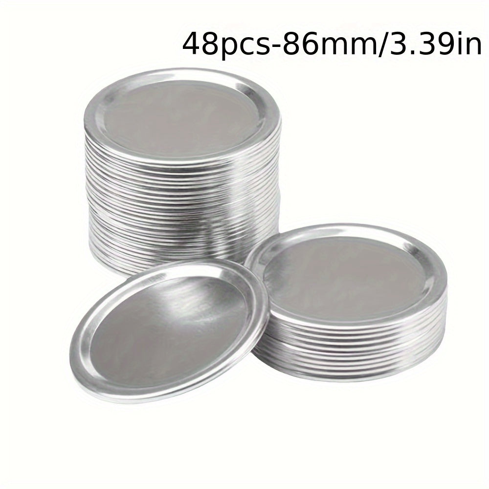 Wide Mouth Mason Jar Lids 70/86mm Tinplate Seal for Preserving and Decorating