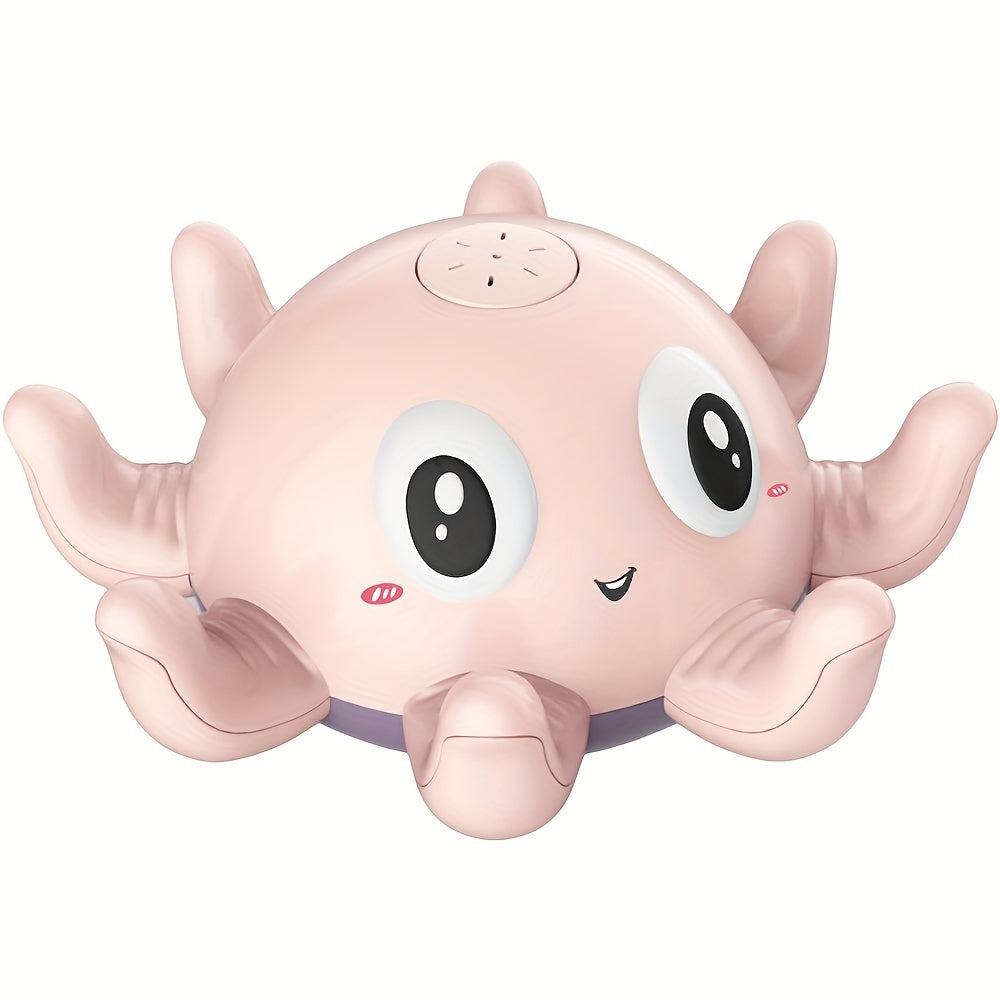 Yoshlar uchun Interaktiv Oktopus Sprinkler Vannasi O'yinchoq - Rang-barang Dengiz Yaratilishi Dizayni bilan Yoritilgan Suv O'yinchoqi, Vannalarda, Havzalarda yoki Hammomda Yangi Tug'ilganlar va Bolalar uchun Ideal.