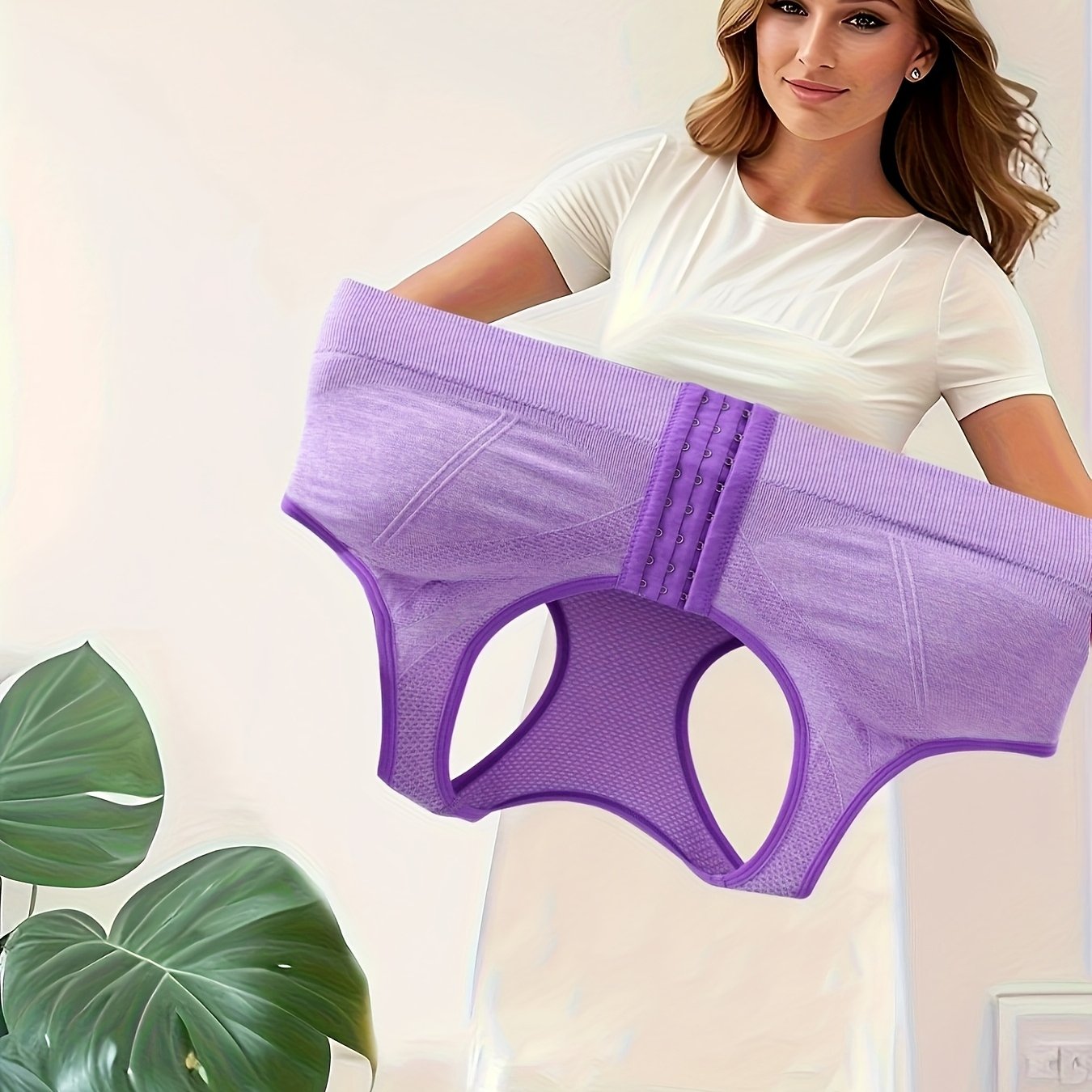 Women's Large Size Sports Bra Without Steel Ring Breathable Front Buckle