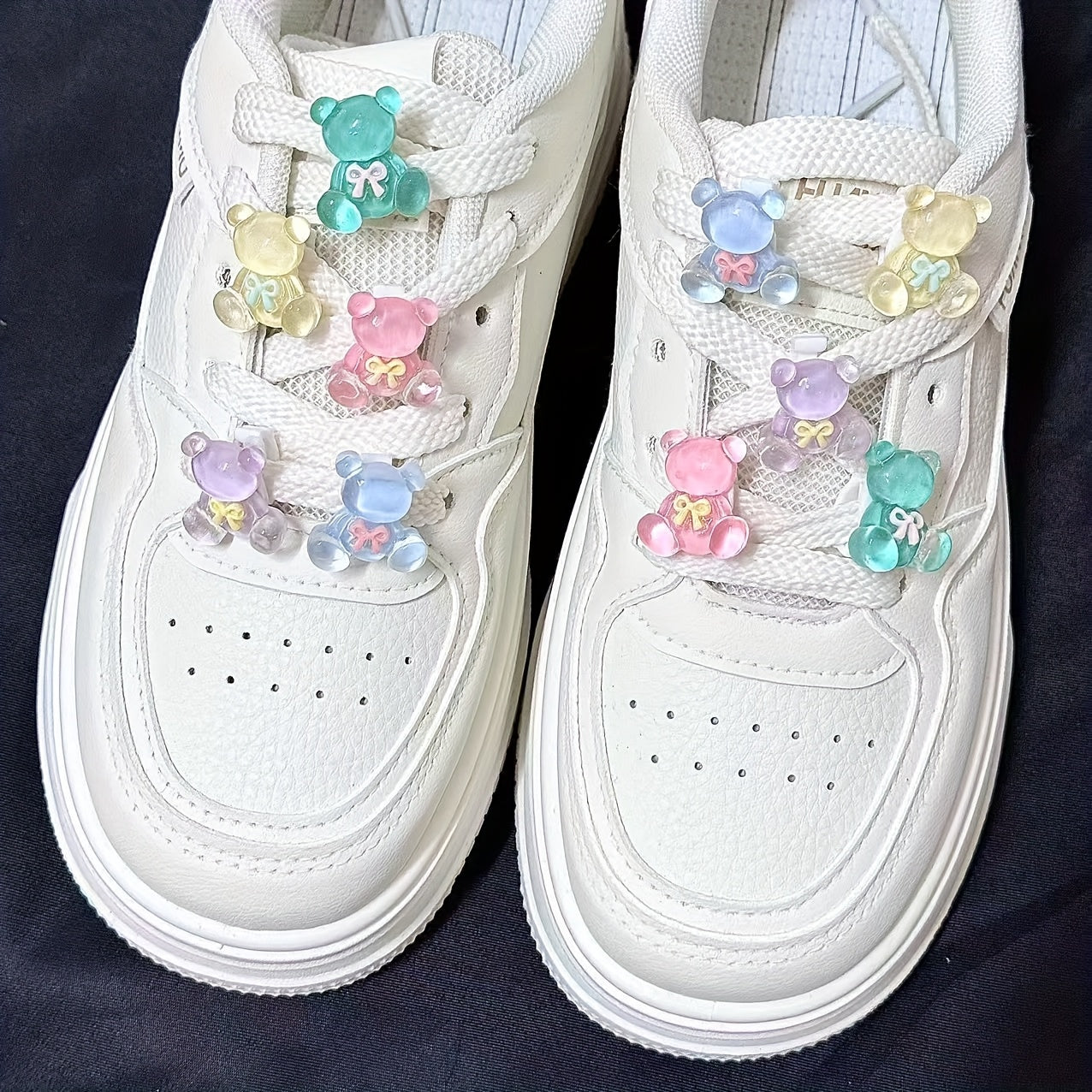 Unisex Cartoon Bear Shoe Buckles Set for Sports Shoes Shoe Lace Decorations