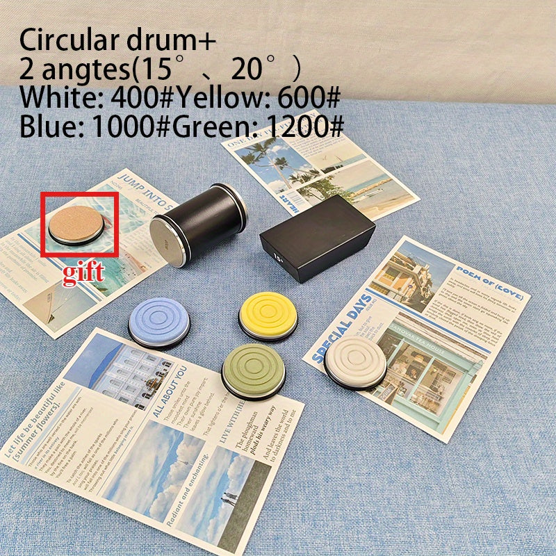 2025 2 Herramienta de afilado de ángulo, afilador de varias piezas para uso en cocina exterior