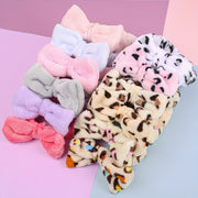 Set of 12 Leopard Print Hair Headbands for Women Stylish Knotted Fabric Accessories