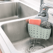 Plastic Kitchen Drain Basket for Sponges Soap and Utensils Hanging Storage