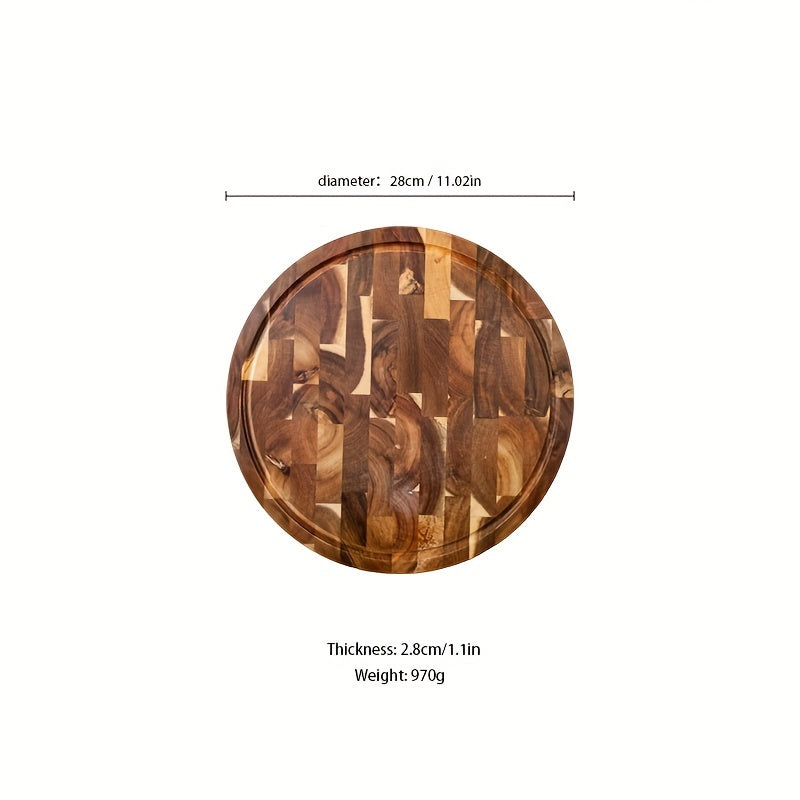 Acacia Wood Serving Platter Food Safe Charcuterie Board for Food Preparation