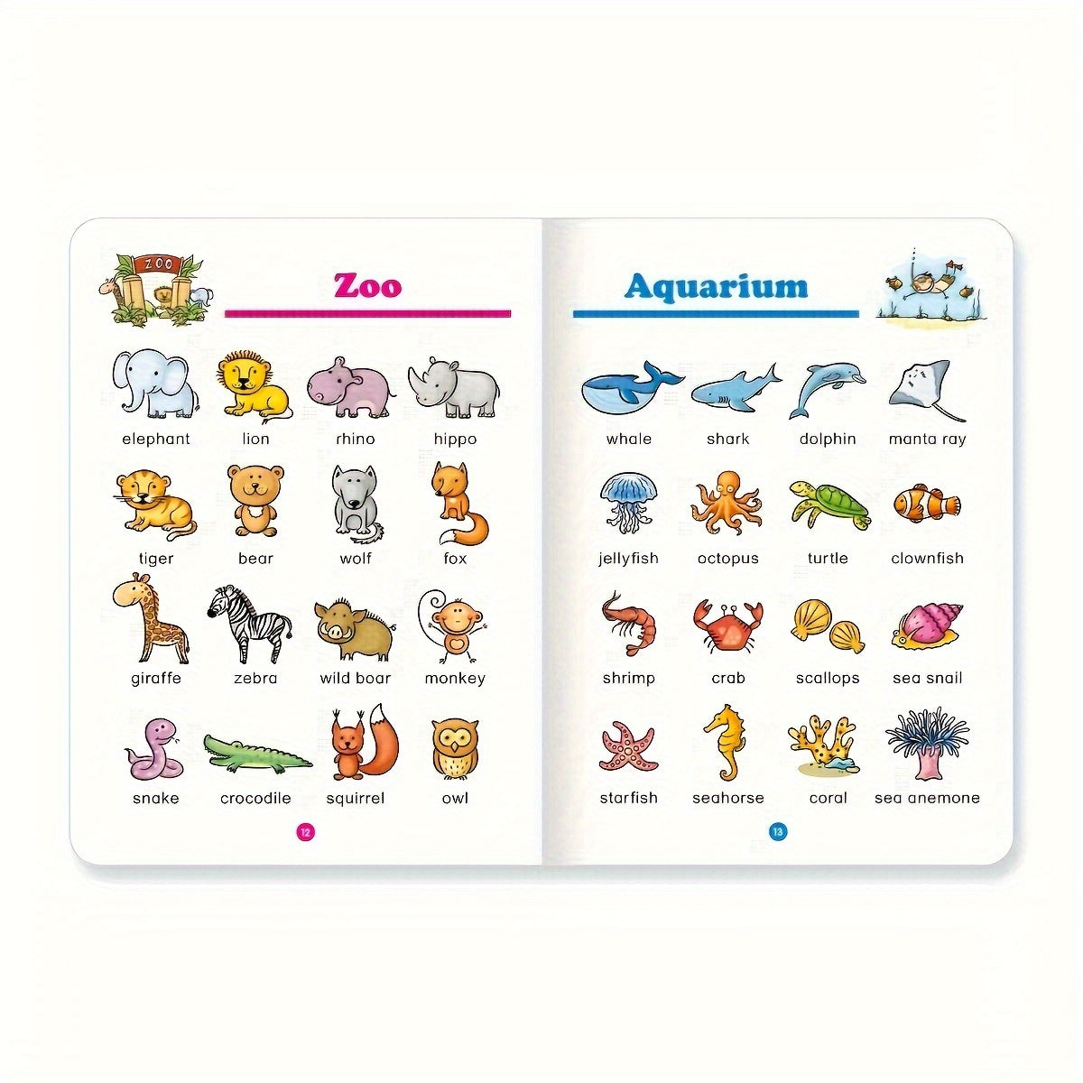 32-страничная книга для изучения английского словарного запаса