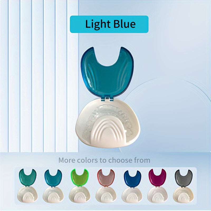 Dental Brace Storage Box Shell Design Retainer Case Denture Holder Multi-Color