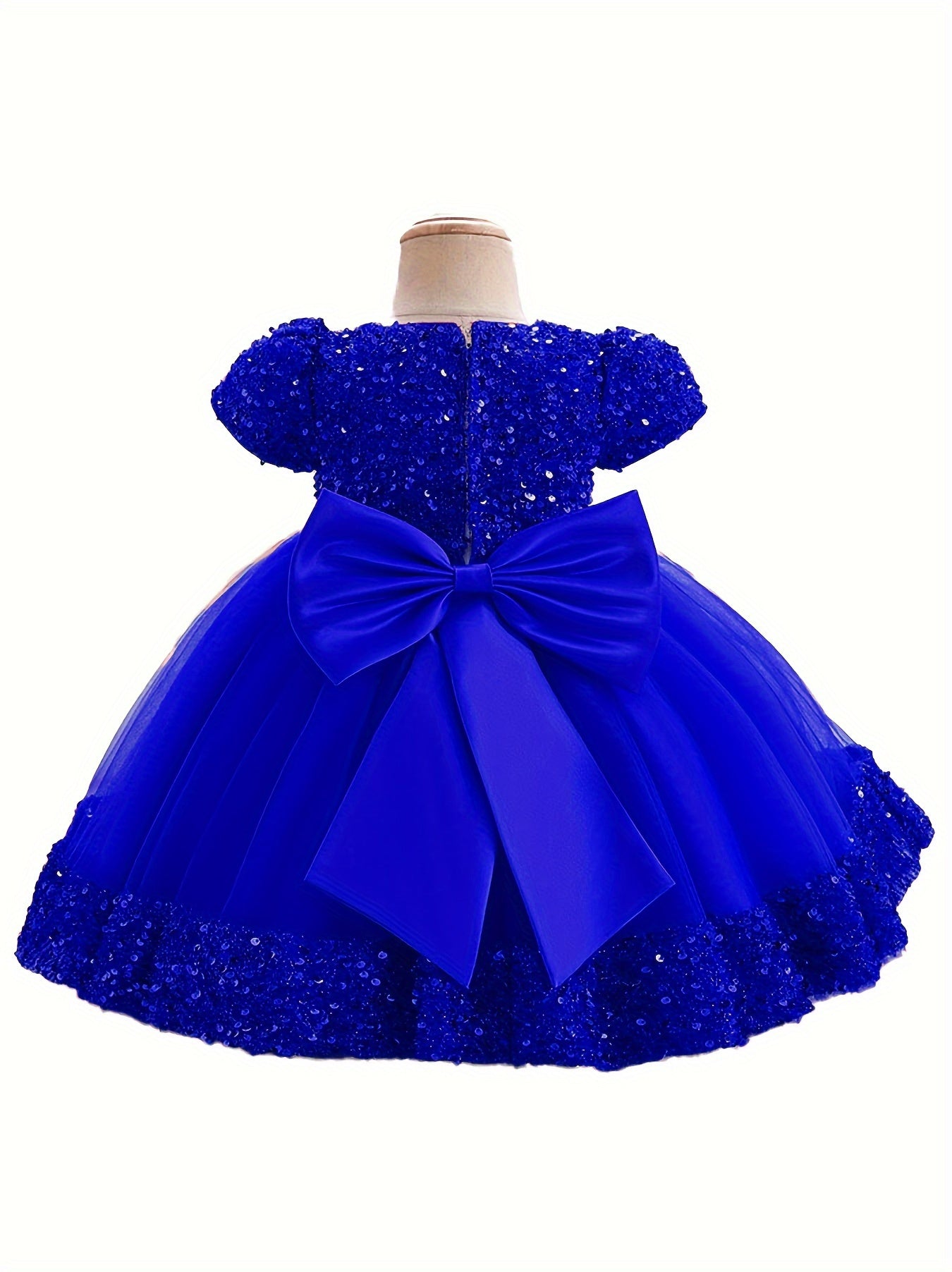 Girls Red Princess Dress with Sequin Tulle Overlay Boho Style for All Seasons