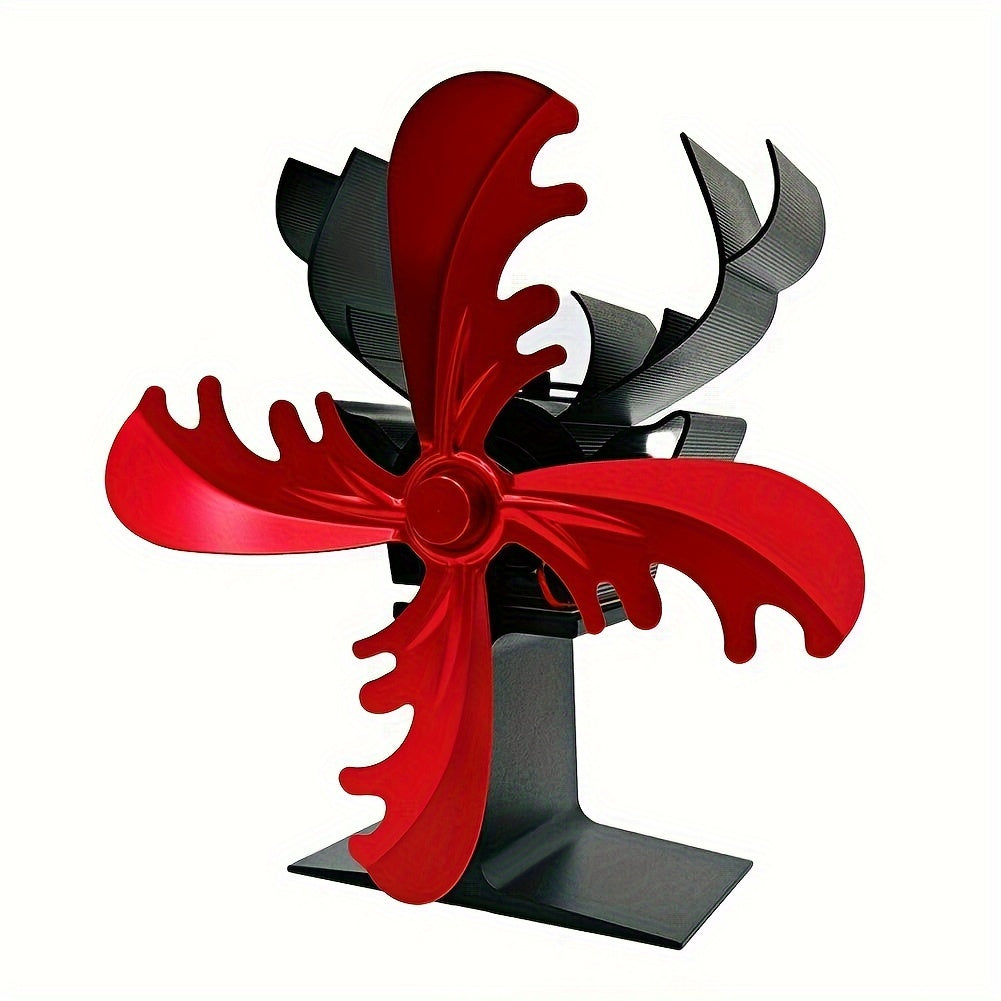 Christmas Reindeer Fireplace Fan Portable Mini Heater for Winter Home Use