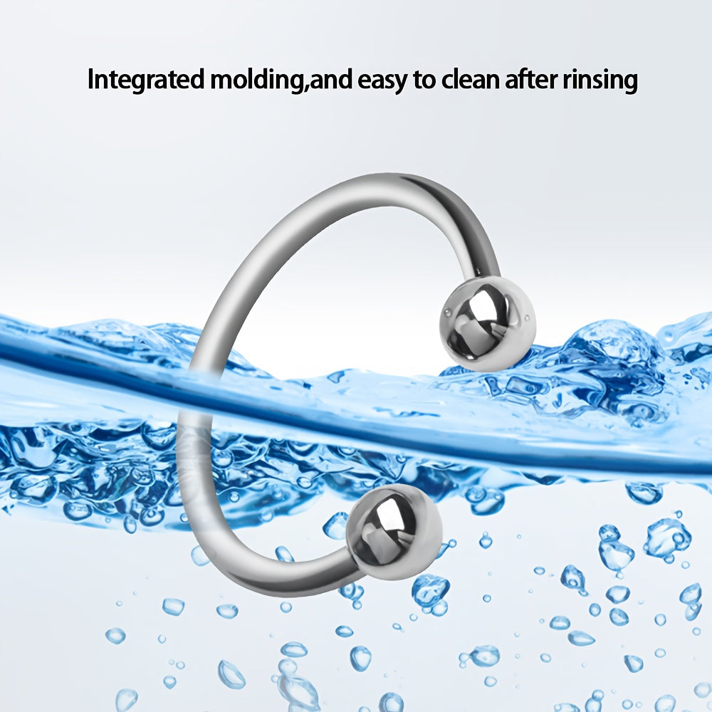 Men Stainless Steel Cock Ring Glans Penis Ring Sex Toy Adjustable Size