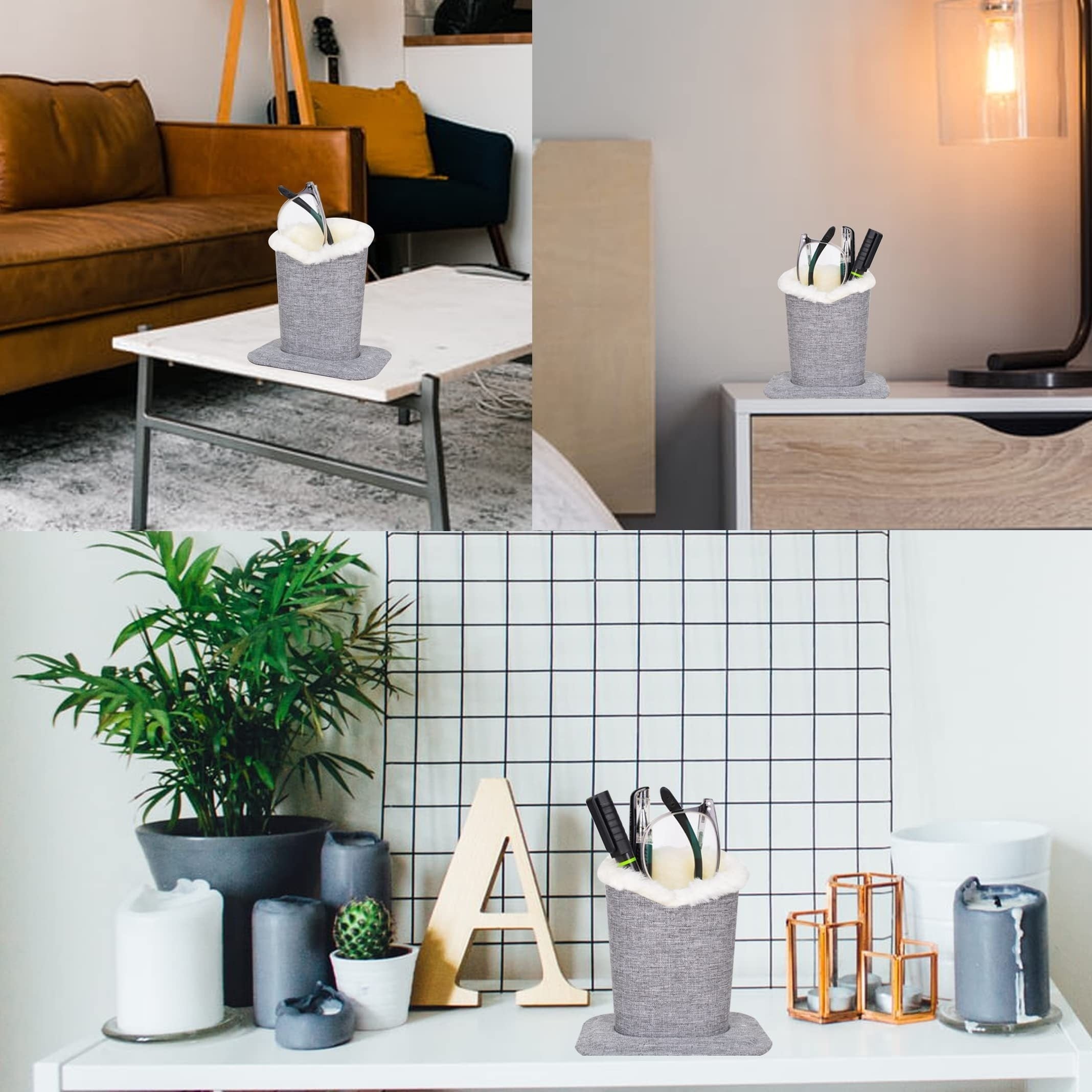 1 yoki 2 dona Plush Lined Ko'zoynaklar Uslubi - Yuqori Sifatli Ko'zoynaklar Uslubi Qutisi, Ko'zoynaklar Uslubi Stendi, Plush Lined Yotoqdagi Ko'zoynaklar Qutisi, Stol yoki Yotoq Stolida