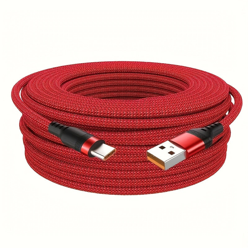 USB Type-C Cable 8m 5m 3m Fast Charging 6A for Smartphones Cameras PS5 PS4