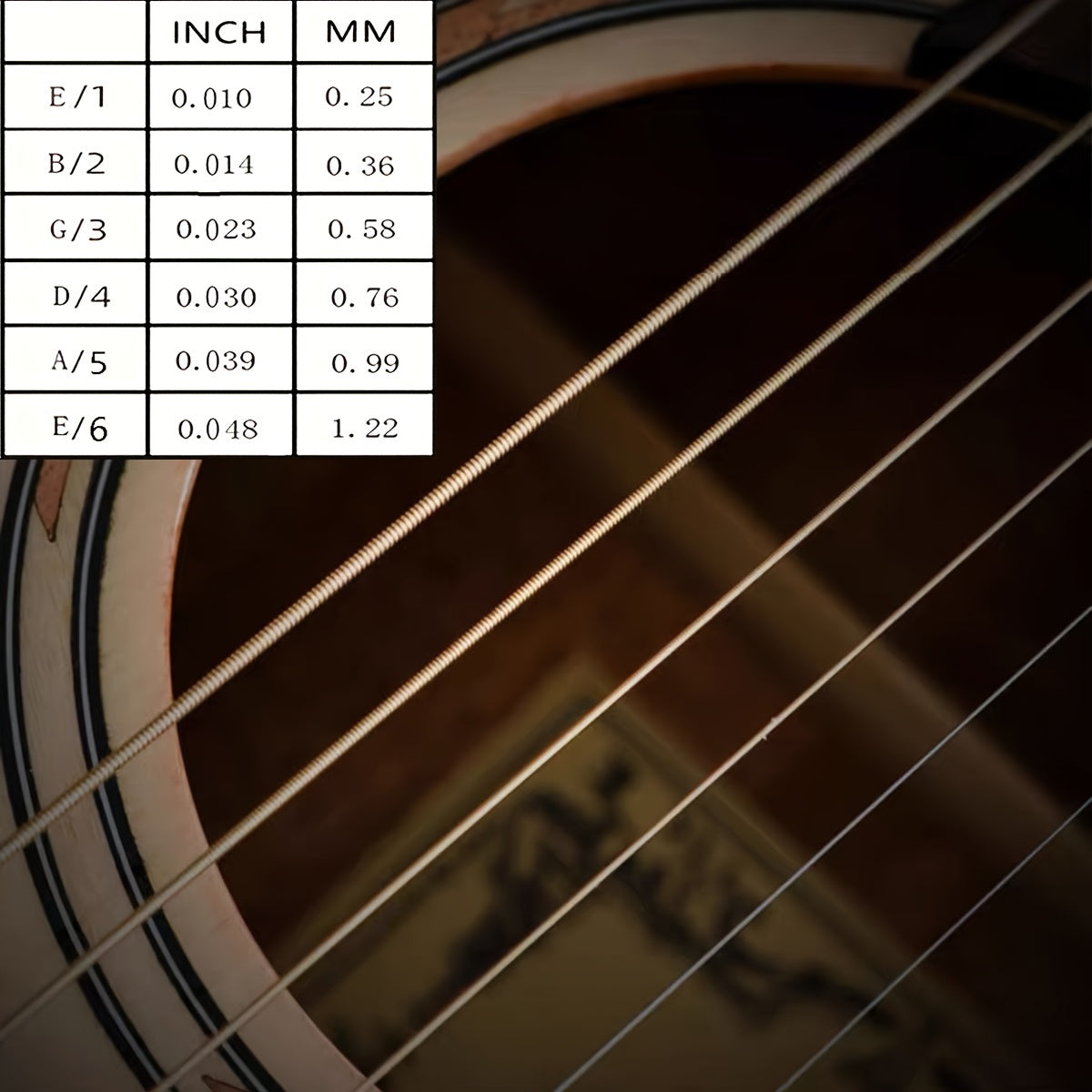 Nickel Plated Steel Acoustic Guitar Strings 6 Pack for Clear Vibrant Sound