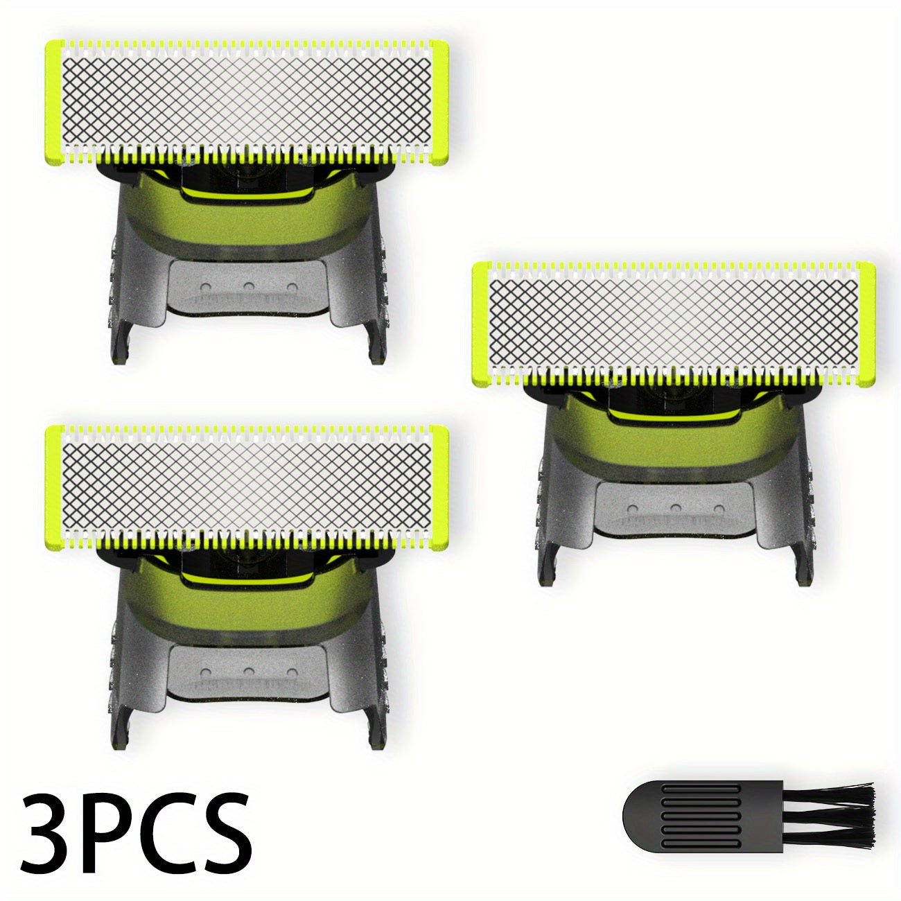 Cabezal de cuchillas de repuesto de 3 unidades para One Blade QP2520/QP2530/QP2620/QP2630/QP2724/QP2834 Gris